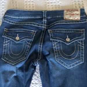 True Religion Ricky Big T Relaxed Straight Size 34 Flaps 34X32